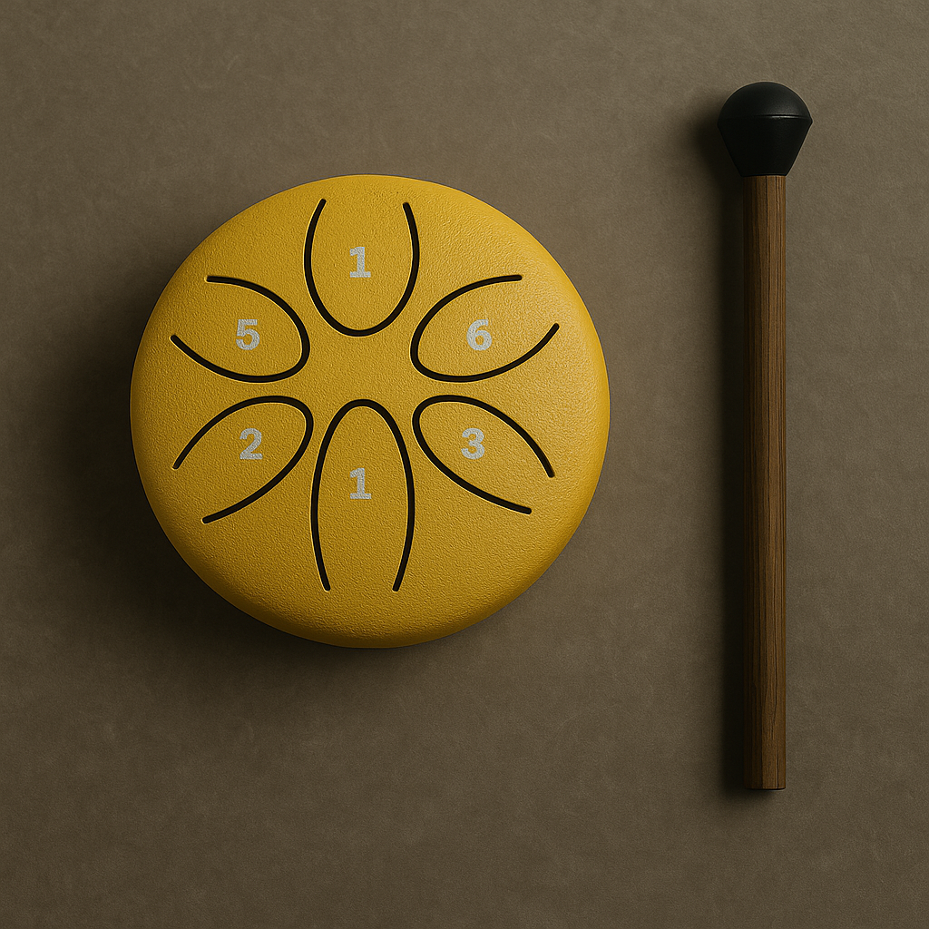 Mini Steel Tongue Drum – 6 Töne